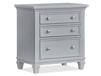 Magnussen Home Charleston Harbor Gray Queen Grey Panel Bed With Nightstand