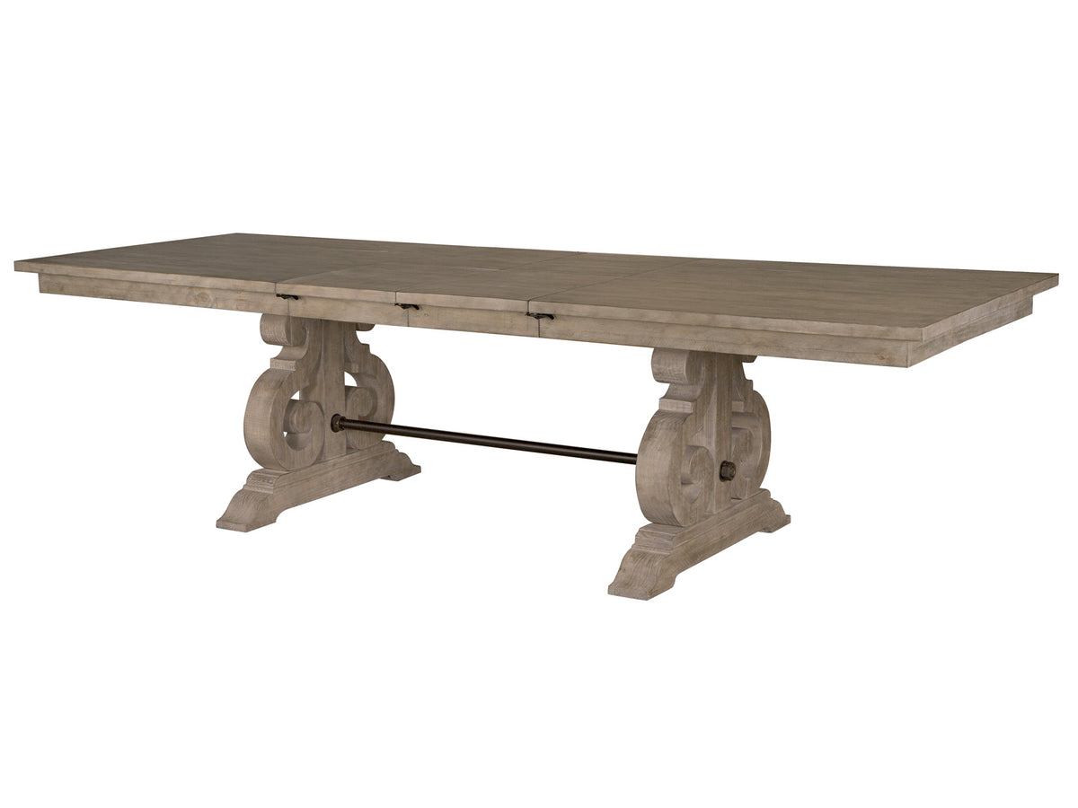 Magnussen Home Tinley Park Dove Tail Grey Extendable Rectangular Dining Table
