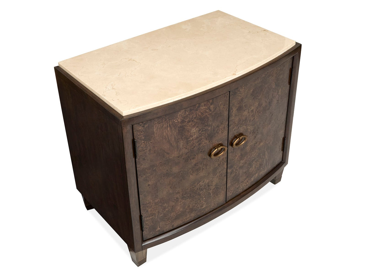 Magnussen Home Rowan Espresso Queen Panel Bed With 2 Door Nightstands
