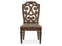 Magnussen Home Durango Willadeene Brown Extendable Trestle Dining Table With 6 Side Chairs And Buffet