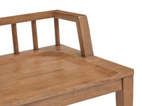 Magnussen Home Lindon Belgian Wheat Extendable Rectangular Dining Table With 2 Arm Benches 2 Grey Side Chairs And Buffet