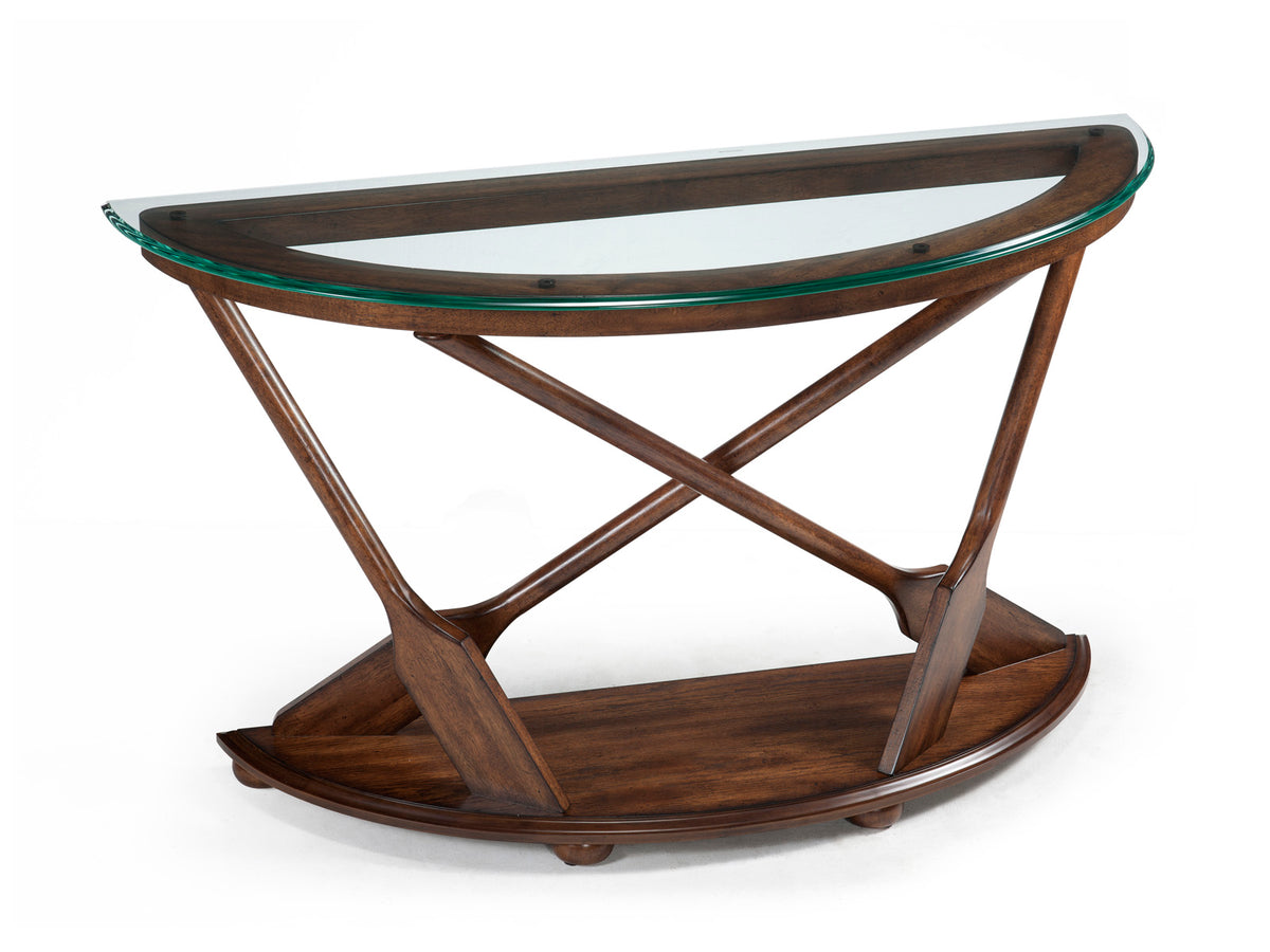 Magnussen Home Beaufort Dark Oak Demilune Sofa Table Top
