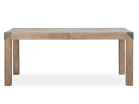 Magnussen Home Ainsley Cerused Khaki Extendable Rectangular Dining Table With 6 Side Chairs And Buffet