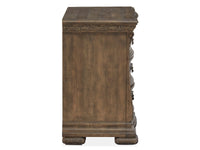 Magnussen Home Durango Willadeene Brown California King Panel Bed With 2 Nightstands