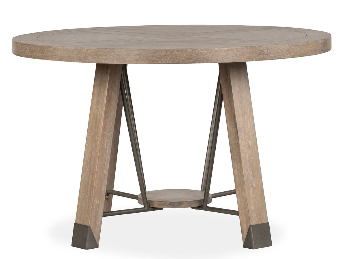 Magnussen Home Ainsley Cerused Khaki 48" Round Dining Table