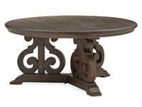 Magnussen Home Bellamy Peppercorn Round Cocktail Table