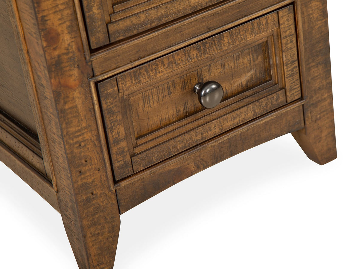 Magnussen Home Bay Creek Toasted Nutmeg Rectangular Cocktail Table With 2 Chairside End Table And Sofa Table