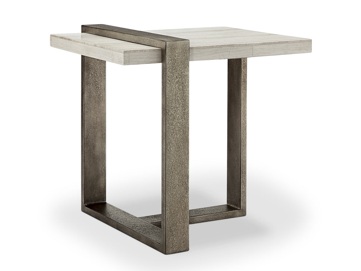 Magnussen Home Wiltshire Sea Shell Rectangular End Table Top