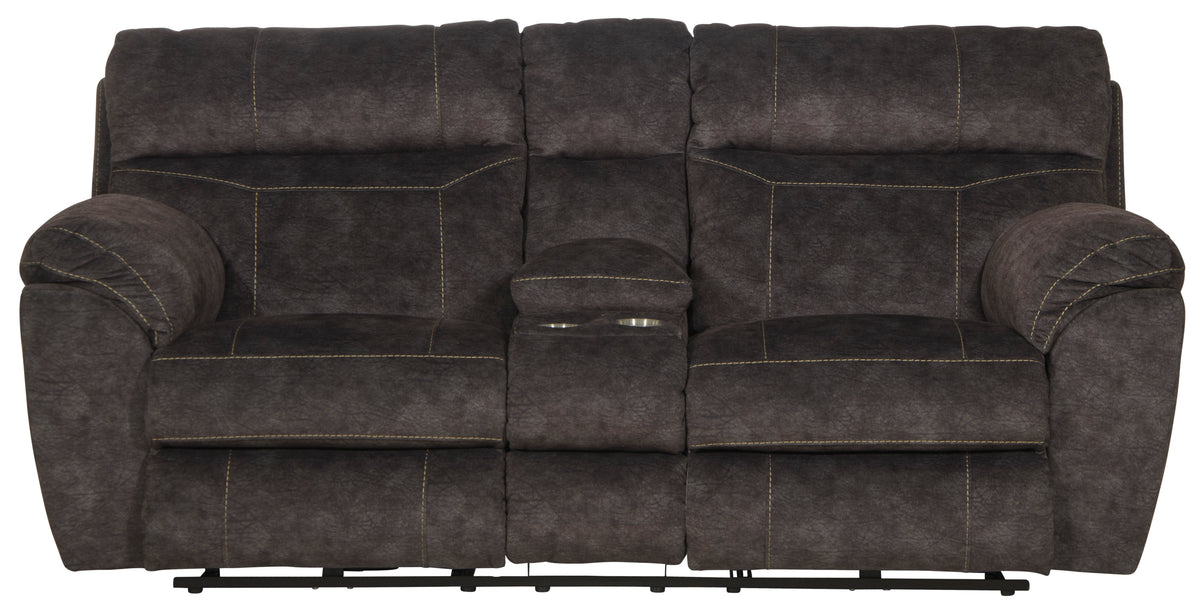 Sedona - Pwr Headrest Lay Flat Recl Cnsl Loveseat w/Stg &amp; Cupholders