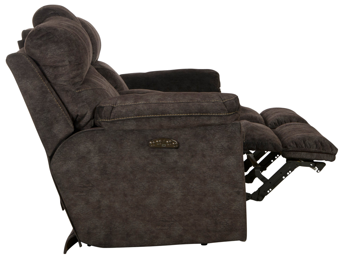 Sedona - Pwr Headrest Lay Flat Recl Cnsl Loveseat w/Stg &amp; Cupholders