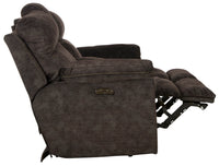 Sedona - Pwr Headrest Lay Flat Recl Cnsl Loveseat w/Stg &amp; Cupholders