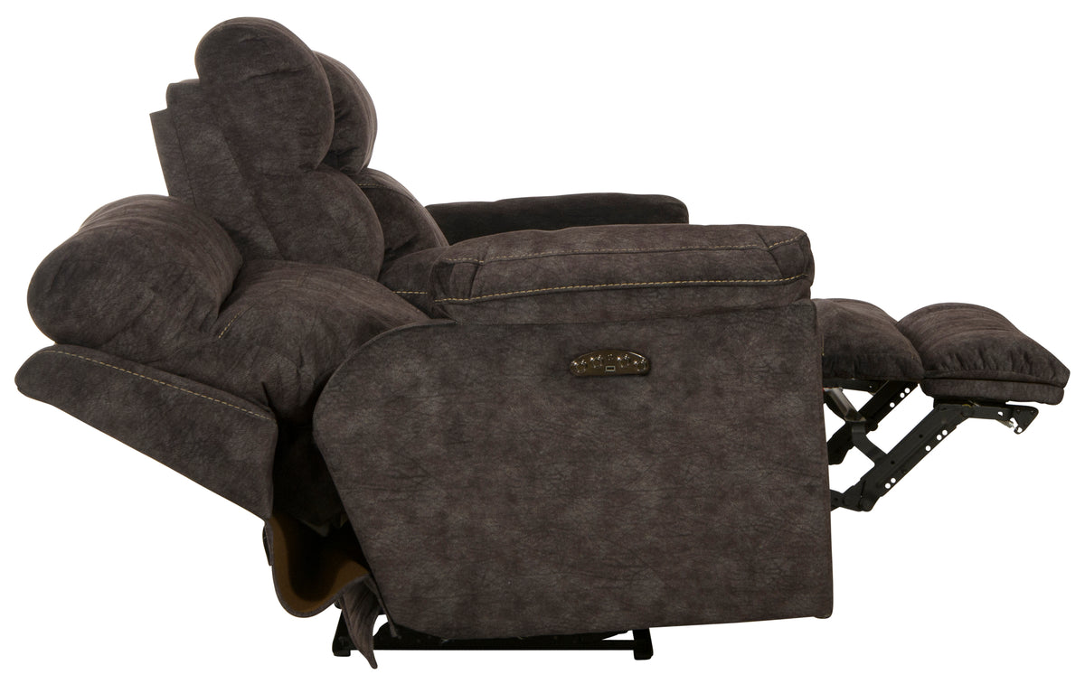 Sedona - Pwr Headrest Lay Flat Recl Cnsl Loveseat w/Stg &amp; Cupholders