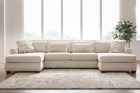 Mandi Point 3-Piece Double Chaise Sleeper Sectional