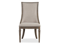 Magnussen Home Lancaster Dovetail Grey Extendable Rectangular Dining Table With 6 Side Chairs And 2 Arm Chairs