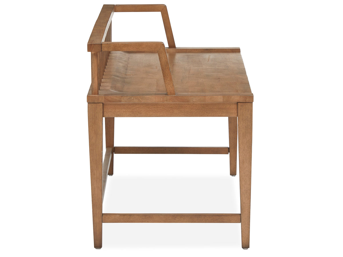 Magnussen Home Lindon Belgian Wheat Low Back Arm Bench