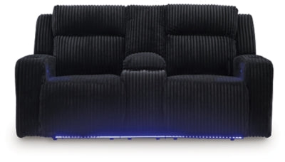 Belvarrow Power Reclining Loveseat with Console