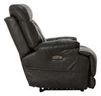 Naples - Power Headrest Power Lay Flat Recliner w/Extended Ottoman