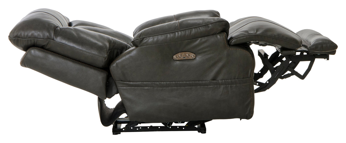 Naples - Power Headrest Power Lay Flat Recliner w/Extended Ottoman