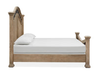 Magnussen Home Marisol Fawn King Panel Bed With Nightstand