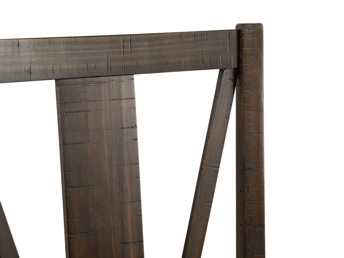 Magnussen Home Westley Falls Graphite Extendable Trestle Dining Table With 6 Side Chairs