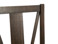 Magnussen Home Westley Falls Graphite Extendable Trestle Dining Table With 6 Side Chairs