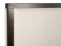 Magnussen Home Rowan Espresso King Upholstered Panel Bed With Nightstand