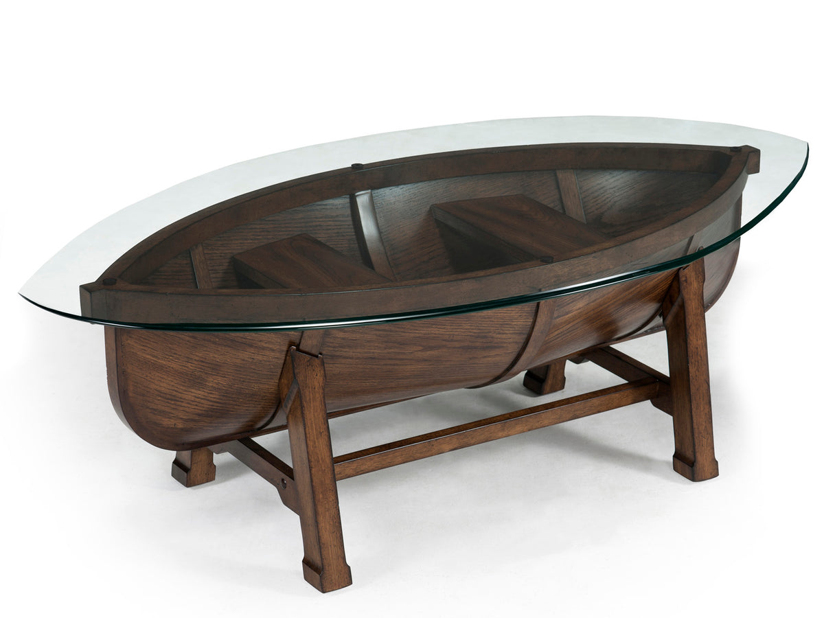Magnussen Home Beaufort Dark Oak Oval Cocktail Table Base