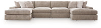 Nexora-Court 4-Piece Double Chaise Sectional