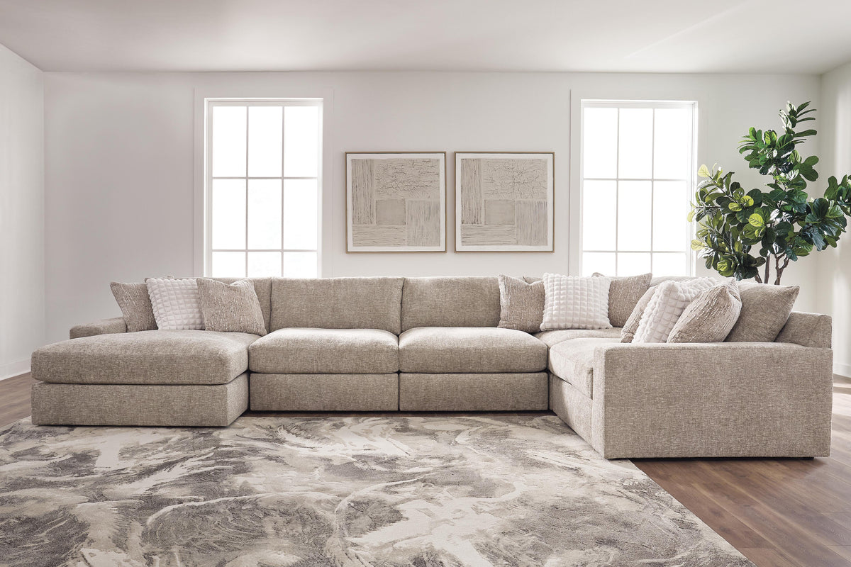 Nexora-Court 5-Piece Sectional with Chaise