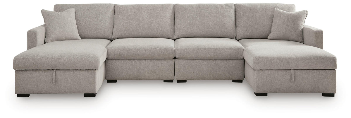 ModMax Luxe 4-Piece Double Storage Chaise Sectional