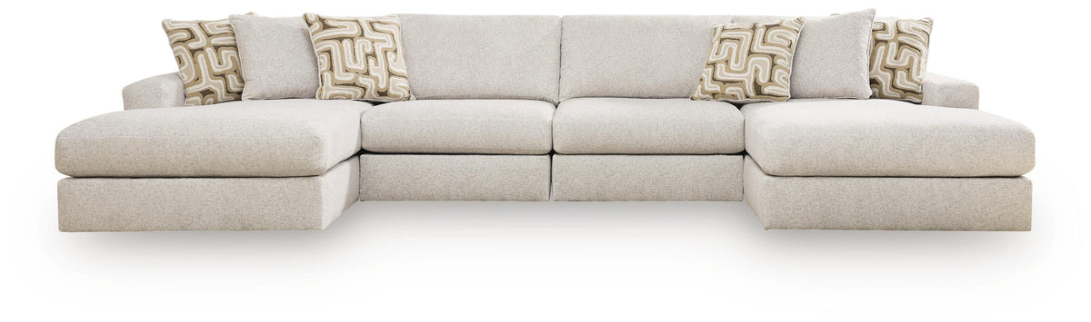 Kestrie 4-Piece Double Chaise Sectional