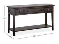Magnussen Home Westley Falls Graphite Rectangular Sofa Table