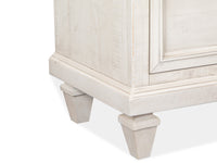 Magnussen Home Newport Alabaster King Panel Bed With Nightstand