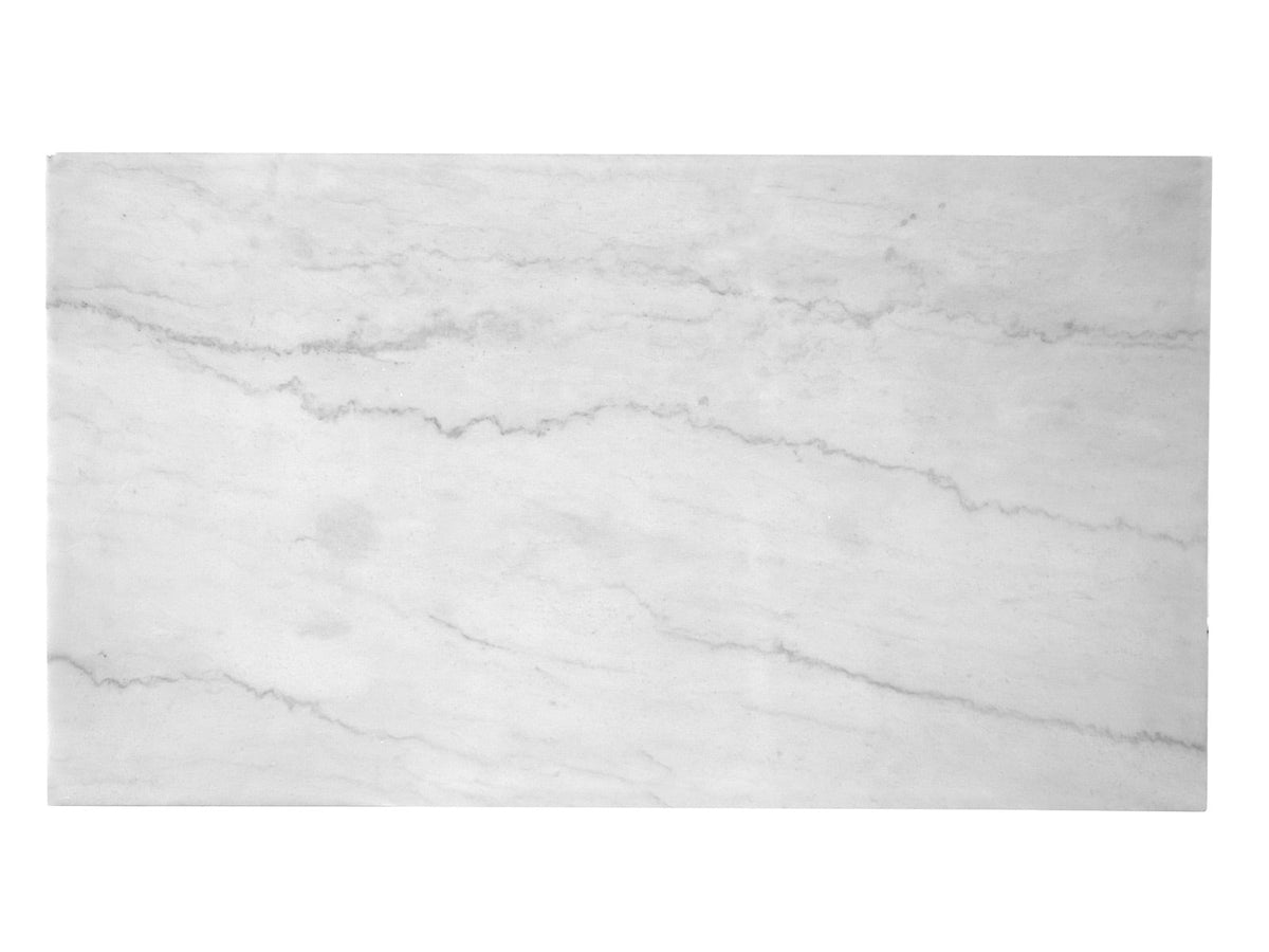 Magnussen Home Esme White Marble And Brushed Nickel Rectangular Cocktail Table With 2 Round End Table And Sofa Table