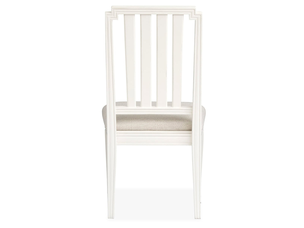 Magnussen Home Willowbrook Egg Shell White Extendable Rectangular Dining Table With 8 Side Chairs