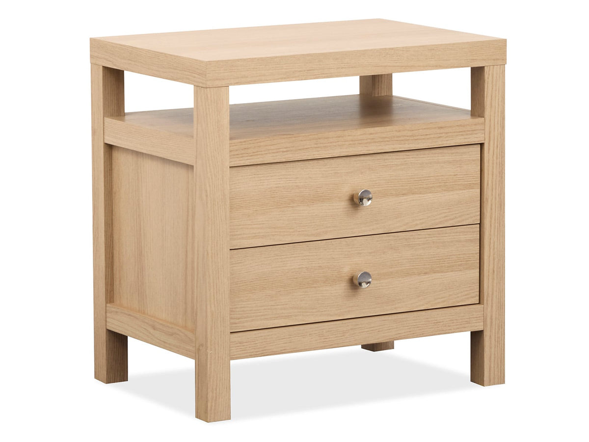 Magnussen Home Merrifield Sandstone Beige King Panel Bed With Nightstand
