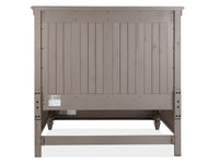 Magnussen Home Lancaster Dovetail Grey Queen Panel Bed With Nighstand