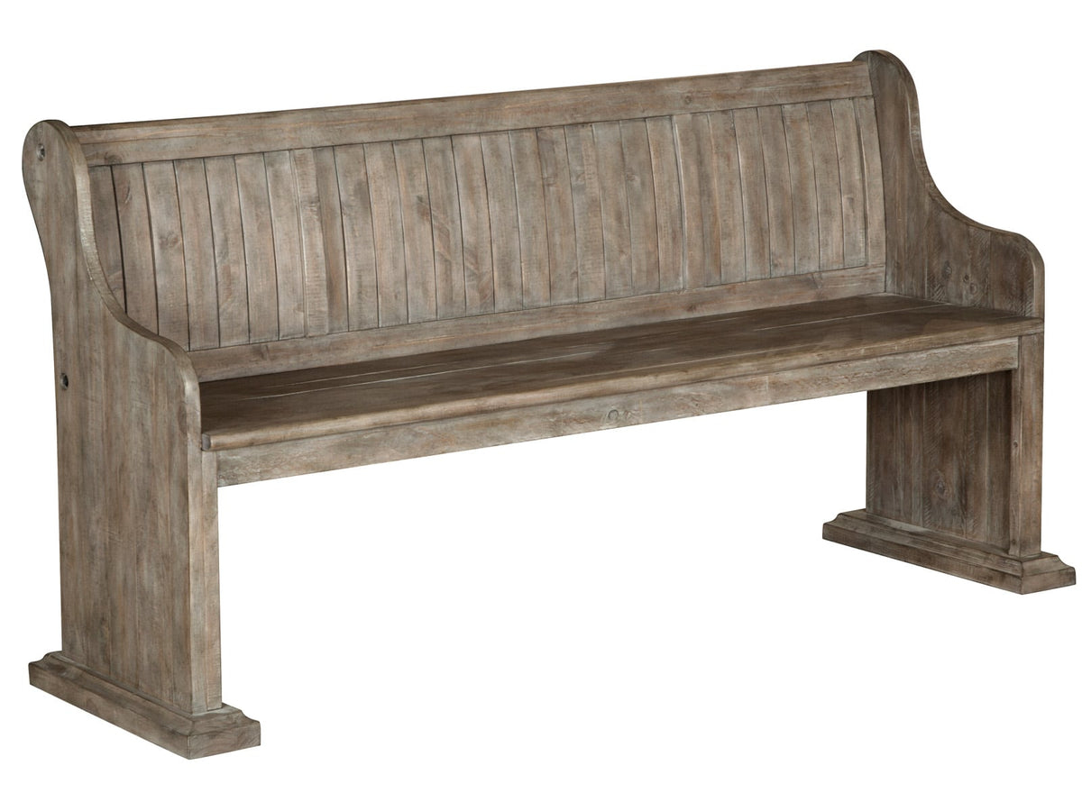 Magnussen Home Tinley Park Dove Tail Grey Extendable Rectangular Dining Table With 4 Side Chairs And Bench