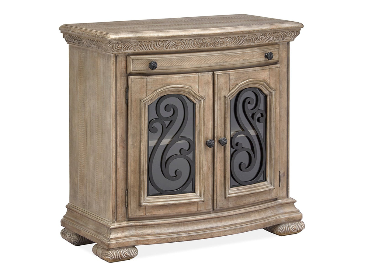 Magnussen Home Marisol Fawn Queen Panel Bed With 2 Bachelor Chests