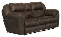 Ferrington - Power Headrest w/ Lumbar Power Lay Flat Reclining Loveseat