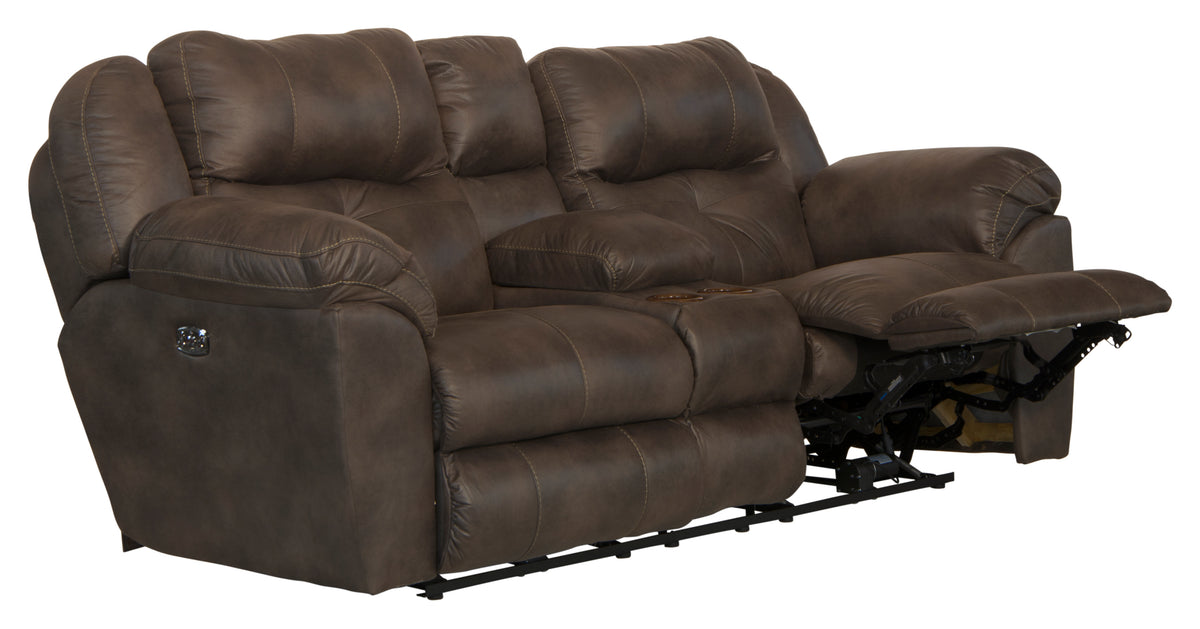 Ferrington - Power Headrest w/ Lumbar Power Lay Flat Reclining Loveseat