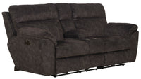 Sedona - Pwr Hdrst w/Lumbar Lay Flt Rcl Cnsl Loveseat w/Stg &amp; Cphldrs
