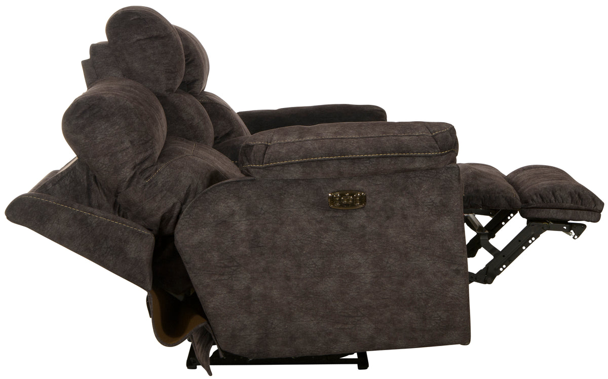 Sedona - Pwr Hdrst w/Lumbar Lay Flt Rcl Cnsl Loveseat w/Stg &amp; Cphldrs