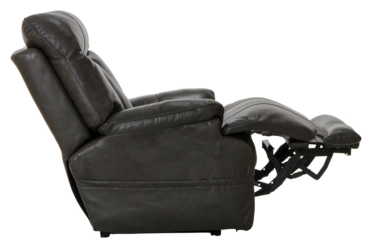 Naples - Pwr Headrest w/Lumbar Pwr Lay Flat Recliner w/Ext Ottoman