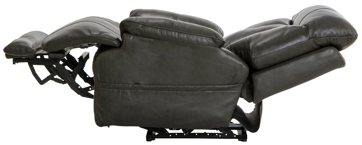 Naples - Pwr Headrest w/Lumbar Pwr Lay Flat Recliner w/Ext Ottoman