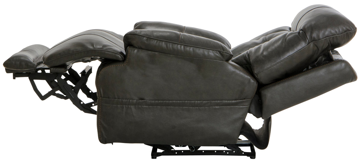 Naples - Pwr Headrest w/Lumbar Pwr Lay Flat Recliner w/Ext Ottoman