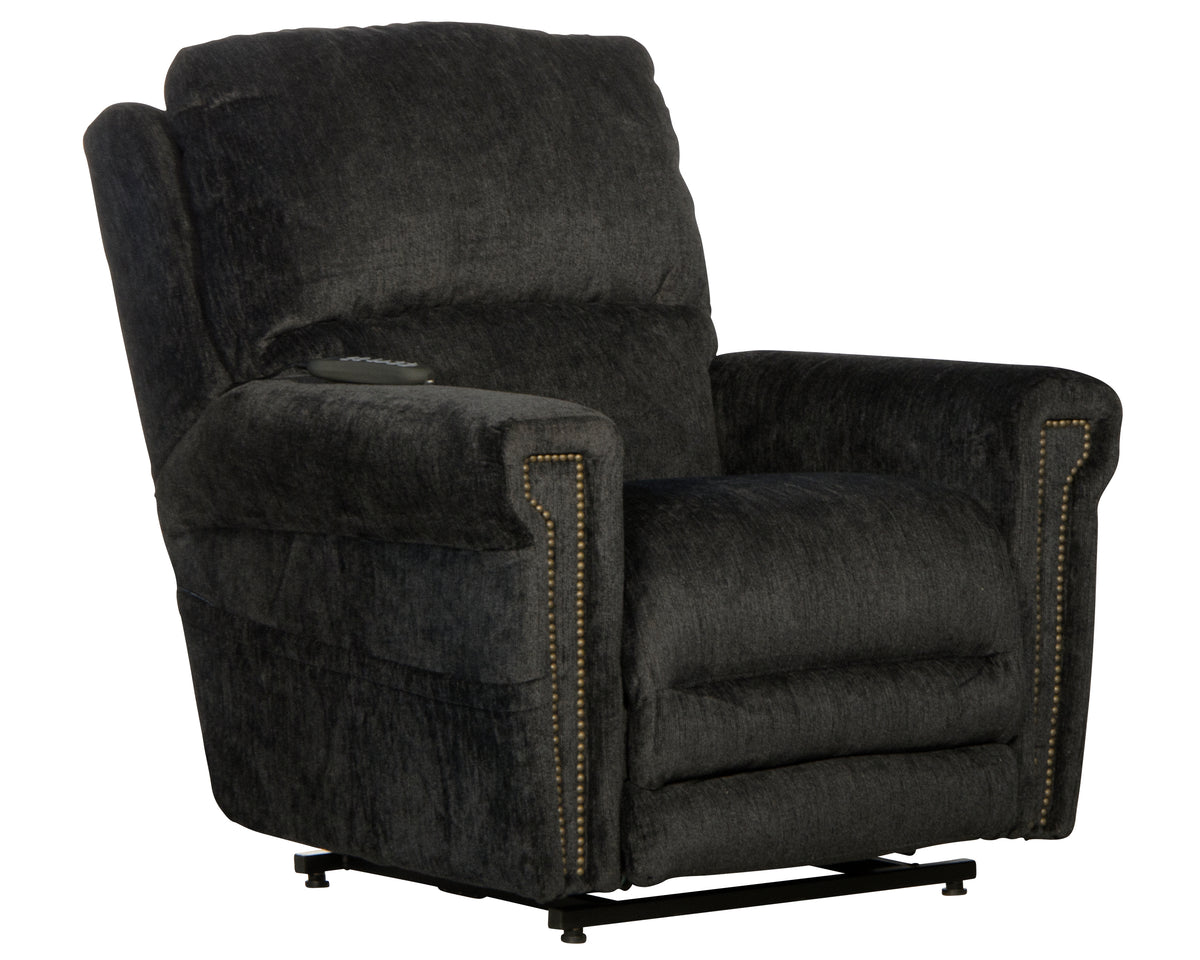 Warner - Power Headrest w/Lumbar Power Lay Flat Recliner