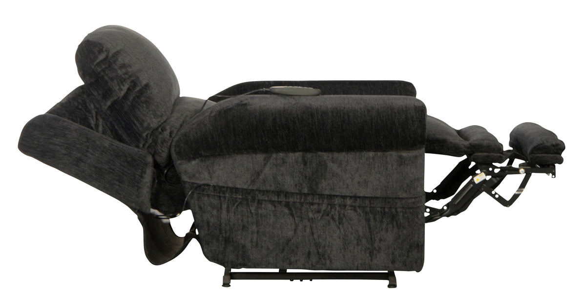 Warner - Power Headrest w/Lumbar Power Lay Flat Recliner