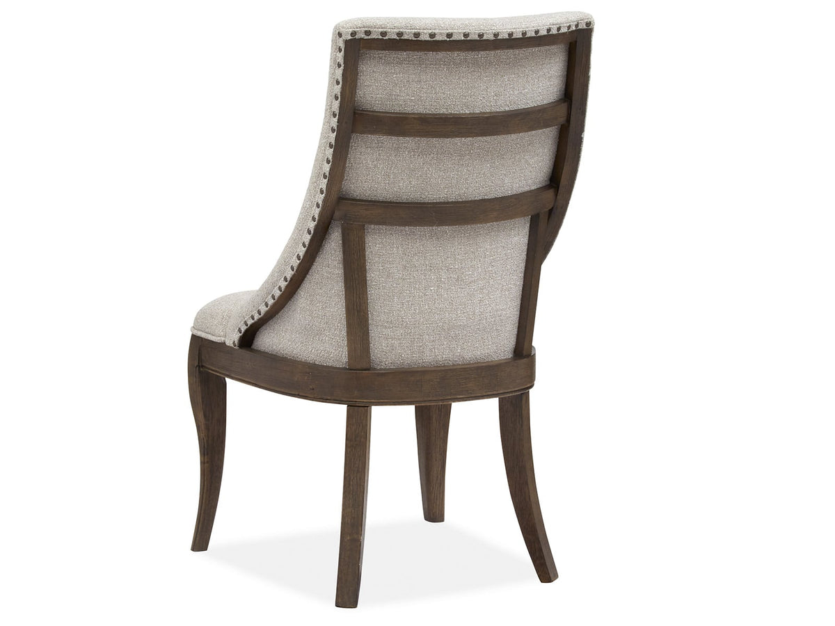 Magnussen Home Roxbury Manor Homestead Brown Extendable Rectangular Dining Table With 4 Arm Chairs