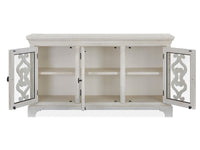 Magnussen Home Bronwyn Alabaster Extendable Rectangular Dining Table With 2 Benches 2 Upholstered Side Chairs Server And Dining Cabinet
